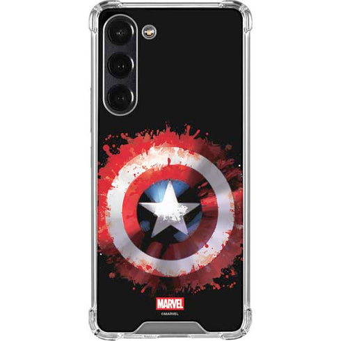 Marvel Captain America Star Shield Galaxy S24 FE Clear Case